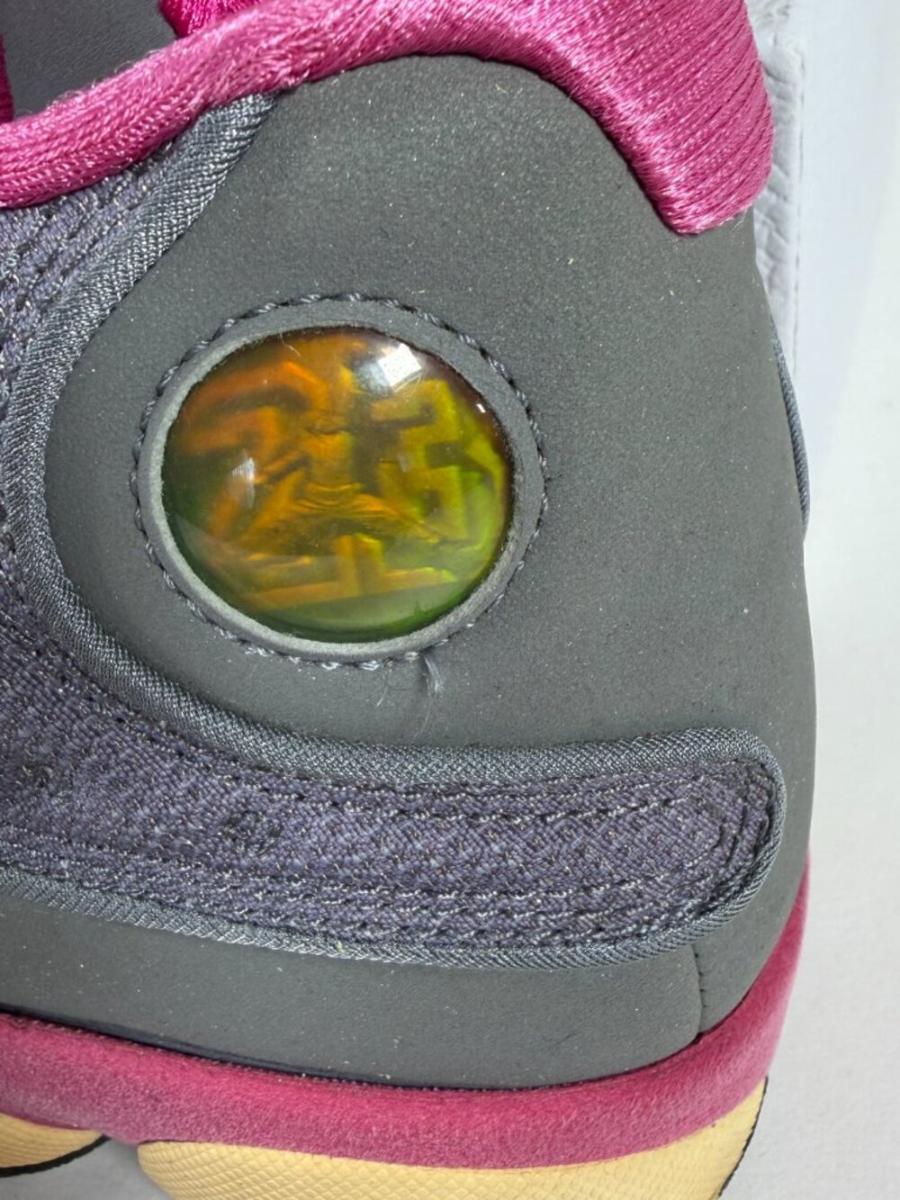 Nike Air Jordan 13 GS Retro Youth Sneakers Size 7Y Grey Maroon 439358-029 EUC - Picture 5 of 9